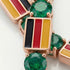 Emerald Tennis Bracelet with Germany Flag no. 5 image 3