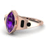 Marquise Bezel Amethyst Ring - Juliana No. 308