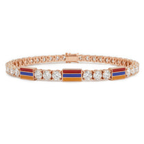 Diamond Tennis Bracelet with Armenia Flag no. 2 image 1