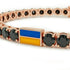 Black Diamond Tennis Bracelet with Ukraine Flag no. 8 image 4