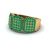 14K Gold Emerald Men's Pave Ring - Bay No. 4