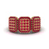 14K Gold Ruby Men's Pave Ring - Bay No. 10 image 1