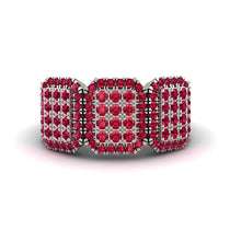 14K Gold Ruby Men's Pave Ring - Bay No. 12 image 1