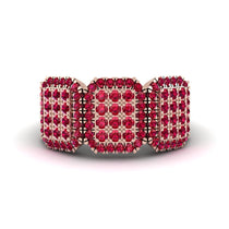 14K Gold Ruby Men's Pave Ring - Bay No. 11 image 1