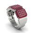 14K Gold Ruby Men's Pave Ring - Bay No. 12 image 3