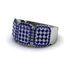 14K Gold Sapphire Men's Pave Ring - Bay No. 15 image 2