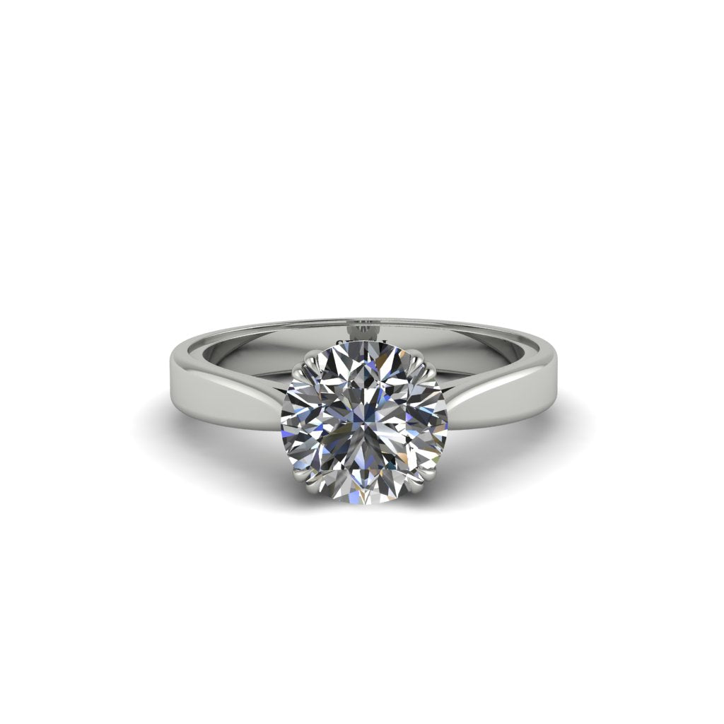 Diamond 14K Gold Solitaire Engagement Ring - Allie No. 3