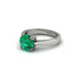 Emerald 14K Gold Solitaire Engagement Ring - Allie No. 6