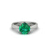 Emerald 14K Gold Solitaire Engagement Ring - Allie No. 6 image 3