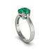 Emerald 14K Gold Solitaire Engagement Ring - Allie No. 6