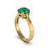 Emerald 14K Gold Solitaire Engagement Ring - Allie No. 4