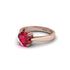 Ruby 14K Gold Solitaire Engagement Ring - Allie No. 11