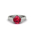 Ruby 14K Gold Solitaire Engagement Ring - Allie No. 12 image 3