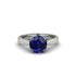 Sapphire 14K Gold Solitaire Engagement Ring - Allie No. 15