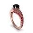 Ruby 14K Gold Pave Engagement Ring - Magnolia No. 53