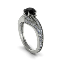 Diamond 14K Gold Pave Engagement Ring - Magnolia No. 9 image 1