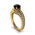 Diamond 14K Gold Pave Engagement Ring - Magnolia No. 7