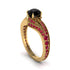 Ruby 14K Gold Pave Engagement Ring - Magnolia No. 52 image 1