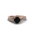 Diamond 14K Gold Pave Engagement Ring - Magnolia No. 8 image 2