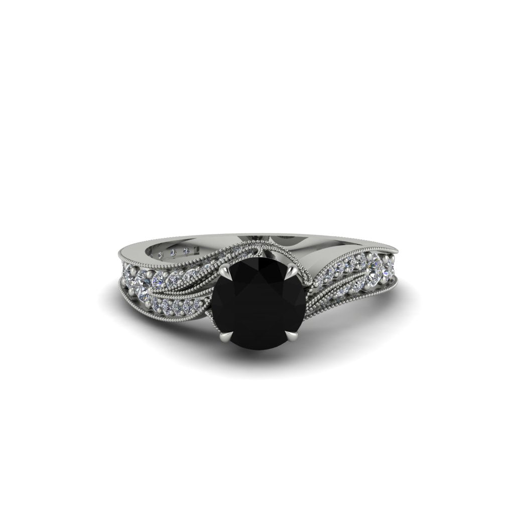 Diamond 14K Gold Pave Engagement Ring - Magnolia No. 9