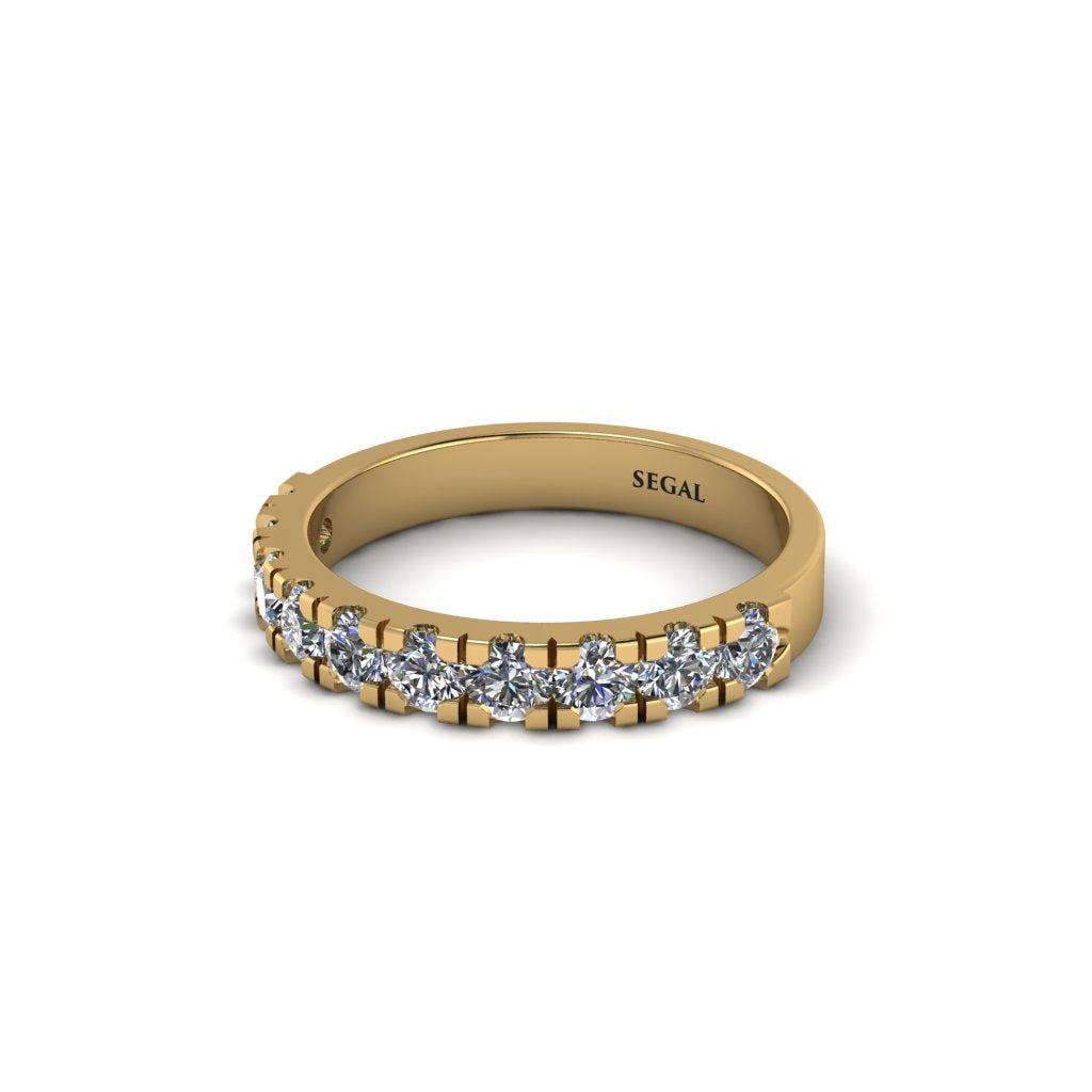 Diamond 14K Gold Eternity Wedding Ring - Alani No. 1