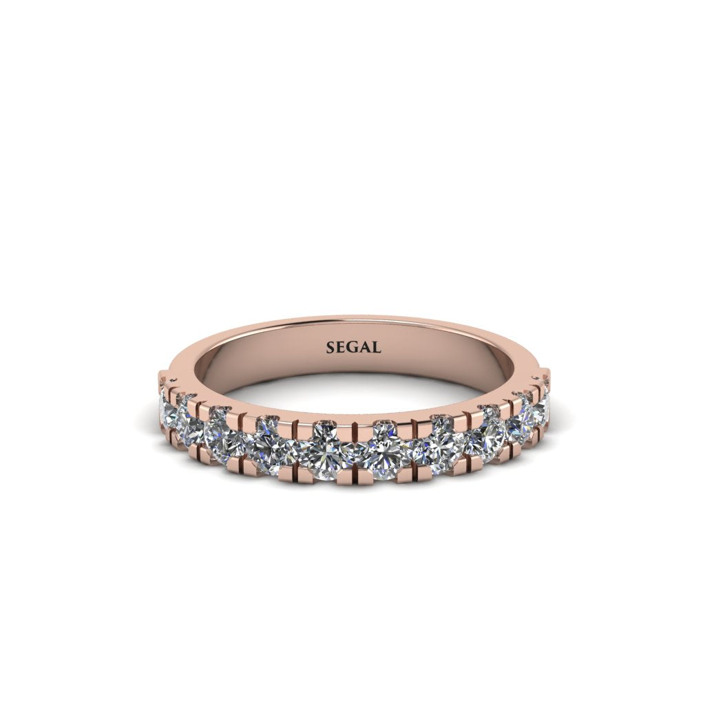 Diamond 14K Gold Eternity Wedding Ring - Alani No. 2