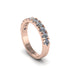 Diamond 14K Gold Eternity Wedding Ring - Alani No. 2 image 1