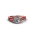 Ruby 14K Gold Pave Engagement Ring - Magnolia No. 47