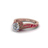 Ruby 14K Gold Pave Engagement Ring - Magnolia No. 47