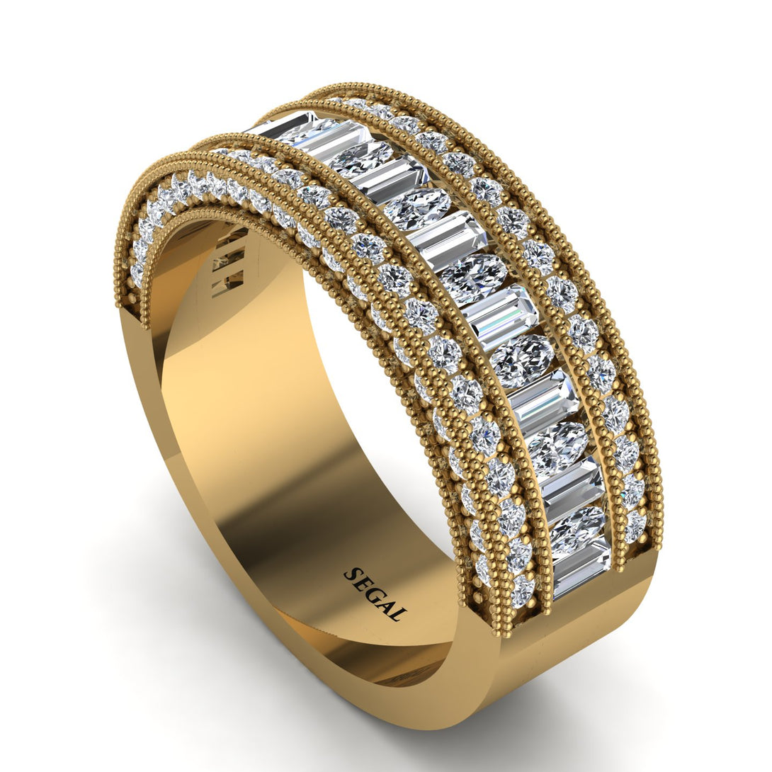 Diamond 14K Gold Pave Wedding Band - Mikayla No. 1