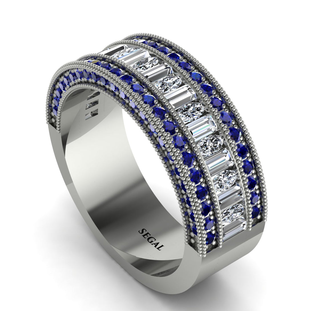 Diamond 14K Gold Pave Wedding Band - Mikayla No. 63