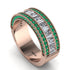 Diamond 14K Gold Pave Wedding Band - Mikayla No. 17