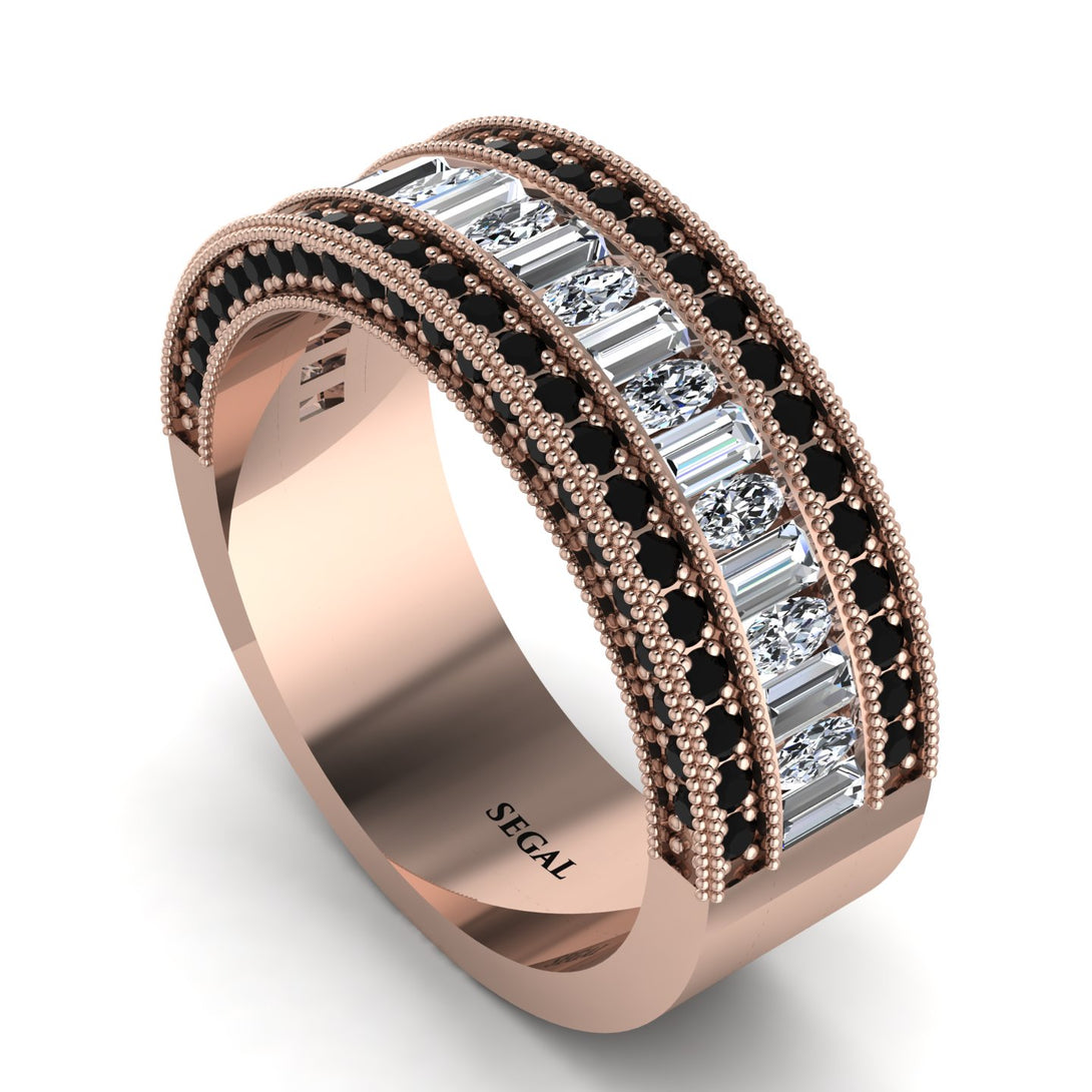 Diamond 14K Gold Pave Wedding Band - Mikayla No. 32