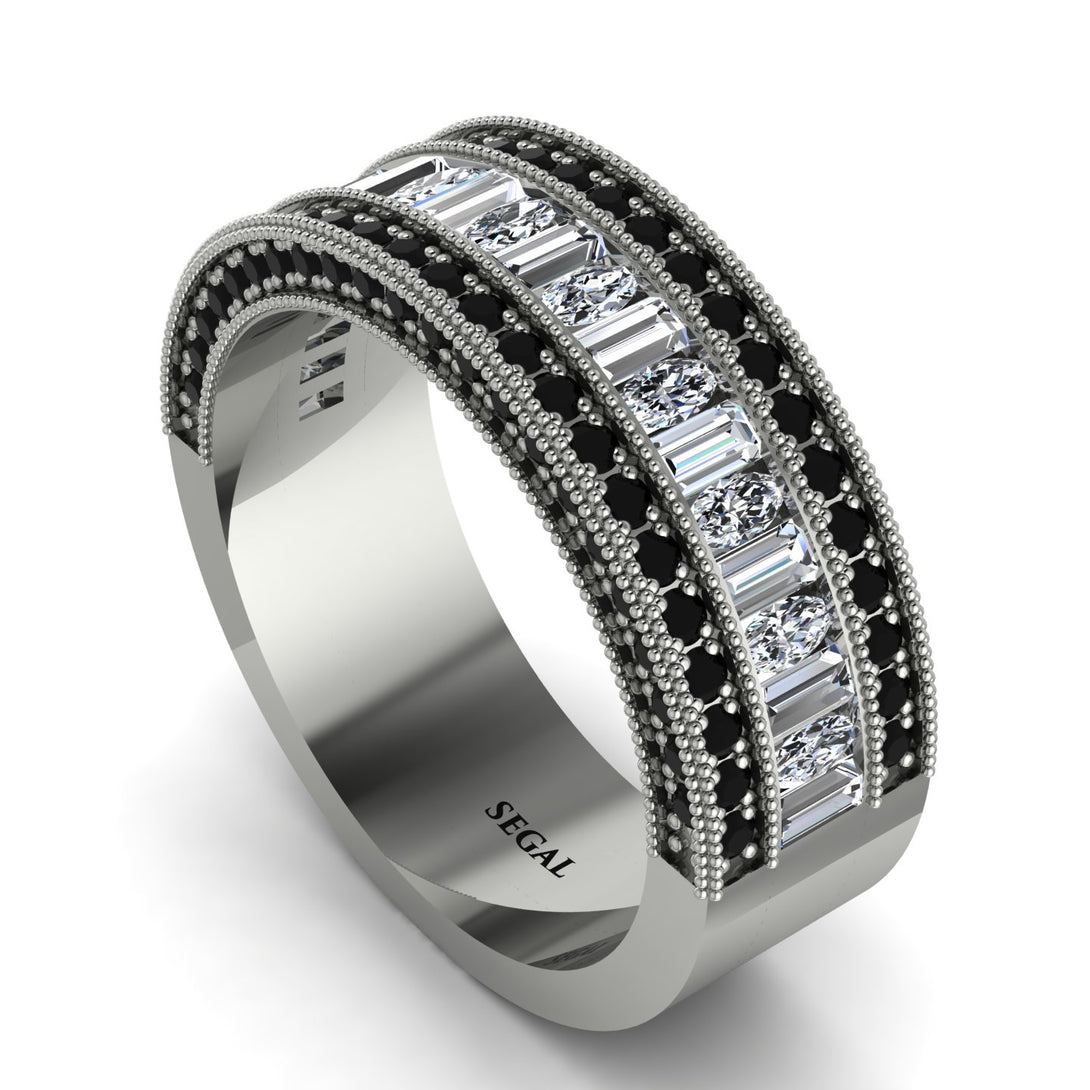 Diamond 14K Gold Pave Wedding Band - Mikayla No. 33