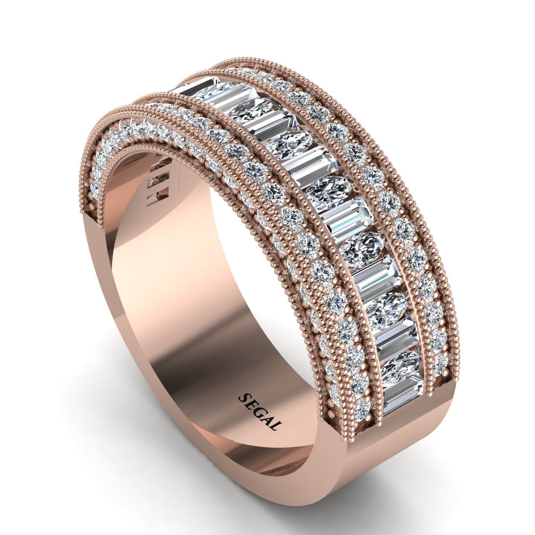 Diamond 14K Gold Pave Wedding Band - Mikayla No. 2