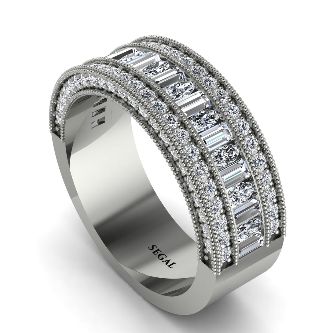 Diamond 14K Gold Pave Wedding Band - Mikayla No. 3
