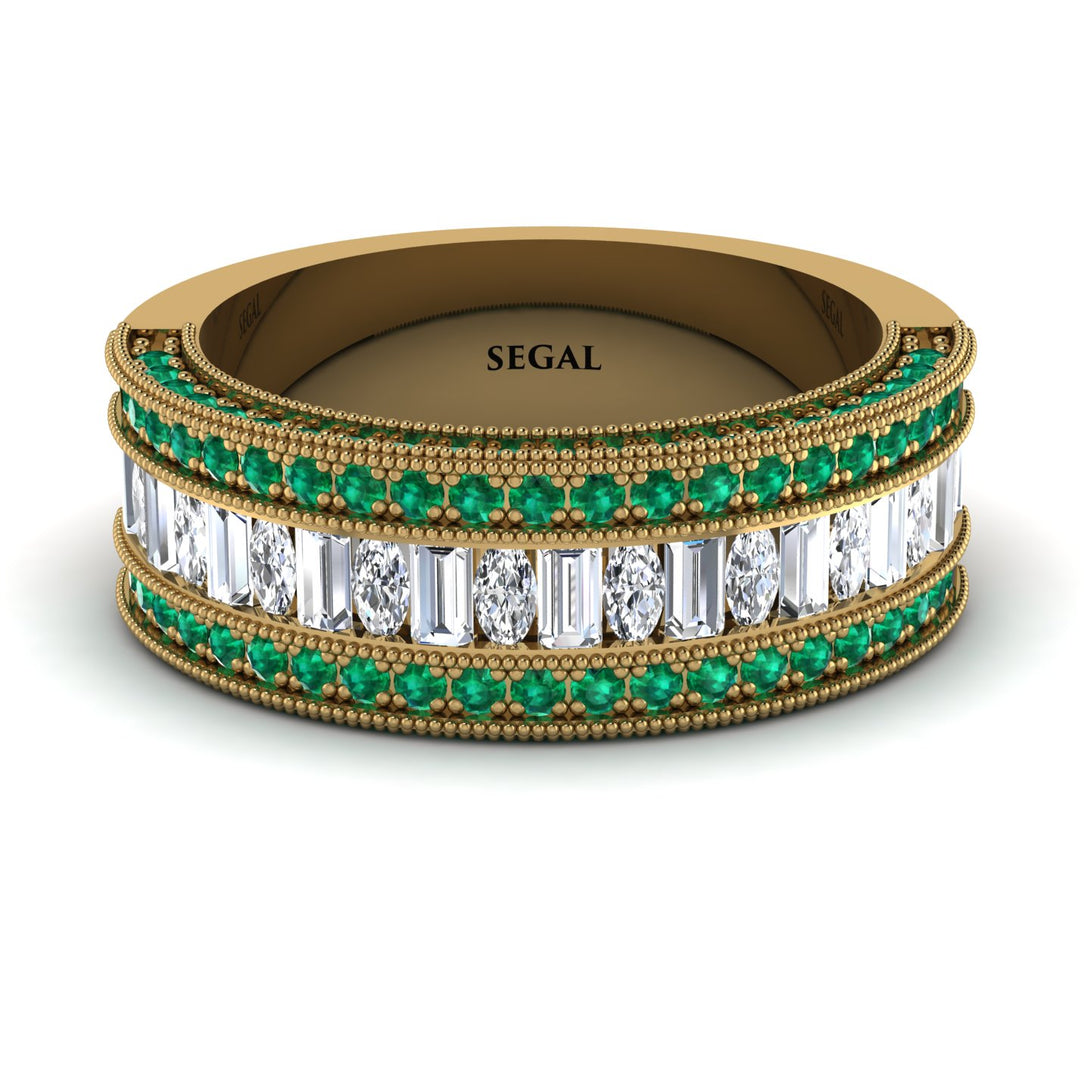 Diamond 14K Gold Pave Wedding Band - Mikayla No. 16