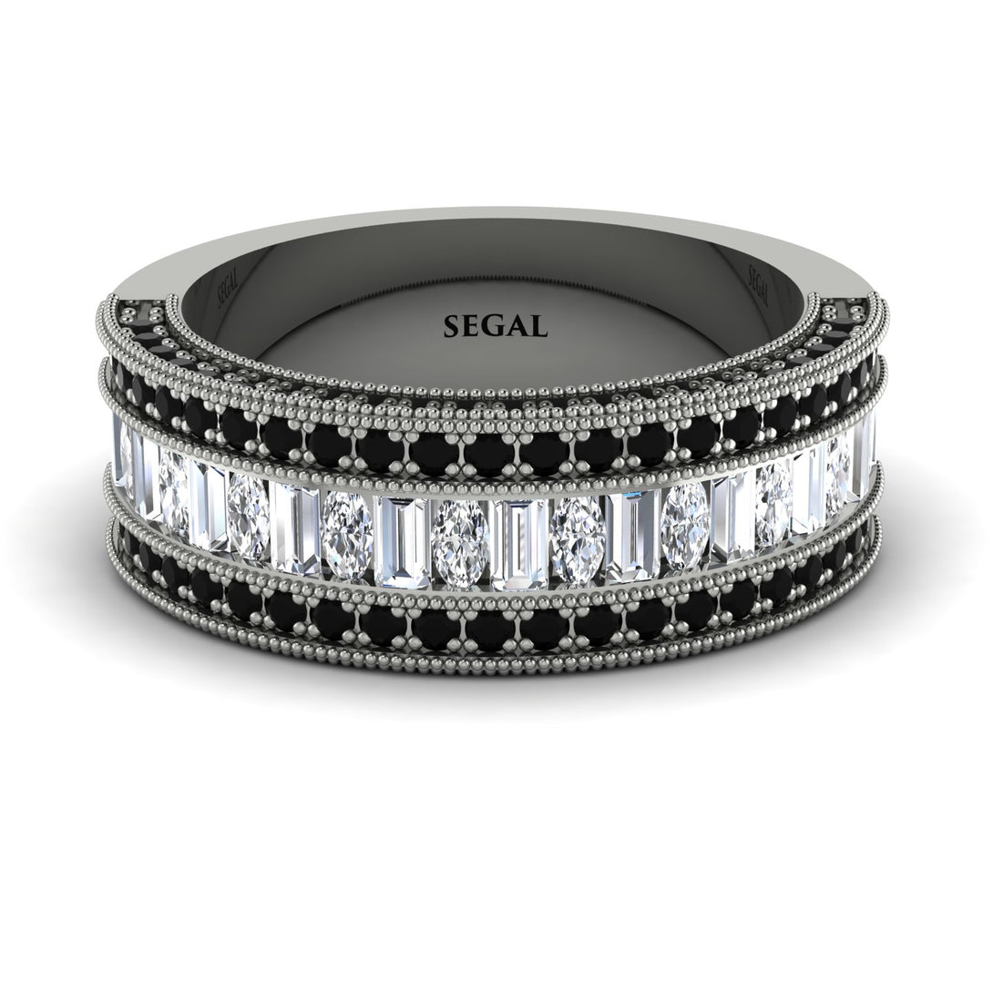 Diamond 14K Gold Pave Wedding Band - Mikayla No. 33