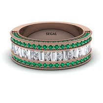 Diamond 14K Gold Pave Wedding Band - Mikayla No. 17 image 1