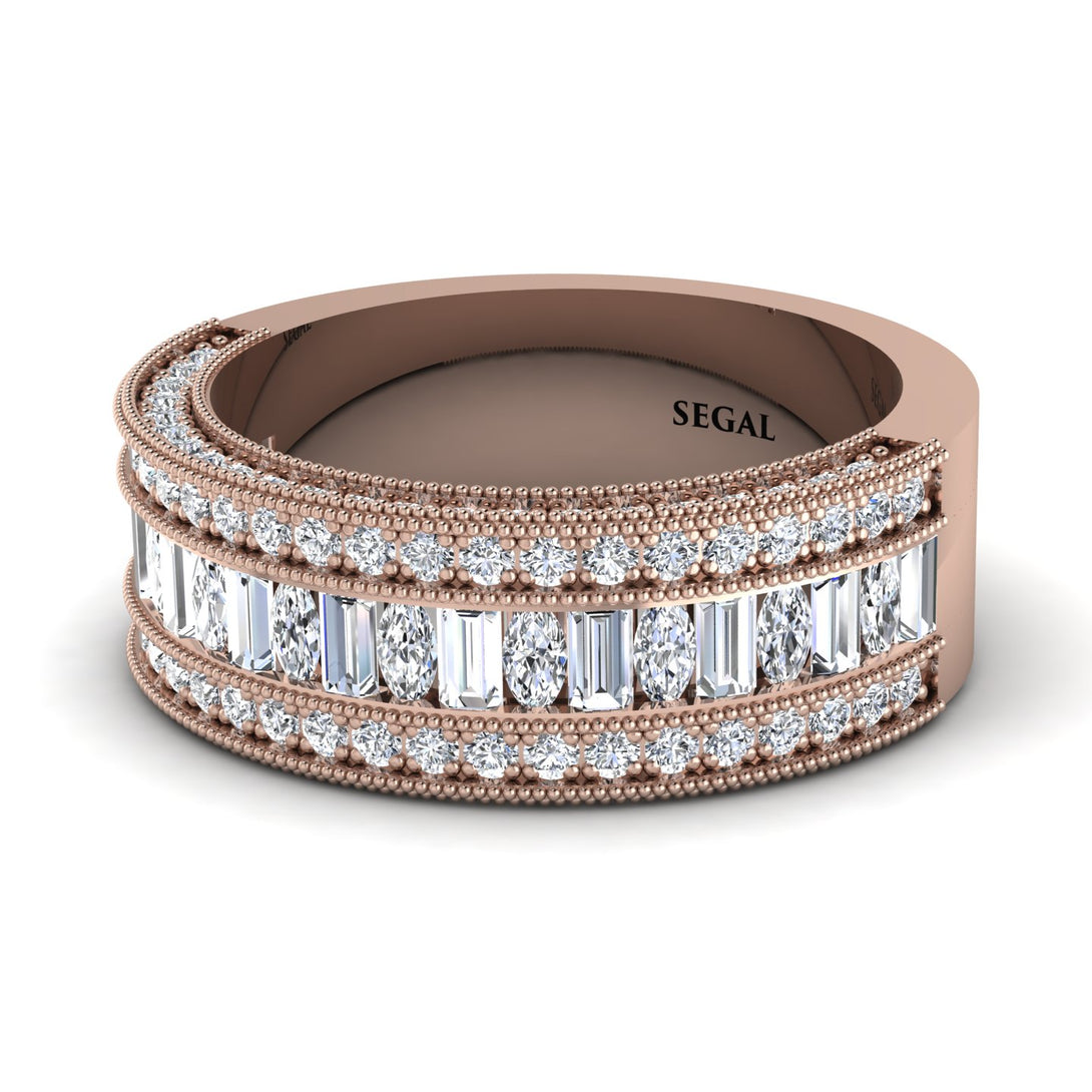 Diamond 14K Gold Pave Wedding Band - Mikayla No. 2