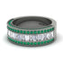 Diamond 14K Gold Pave Wedding Band - Mikayla No. 18 image 3