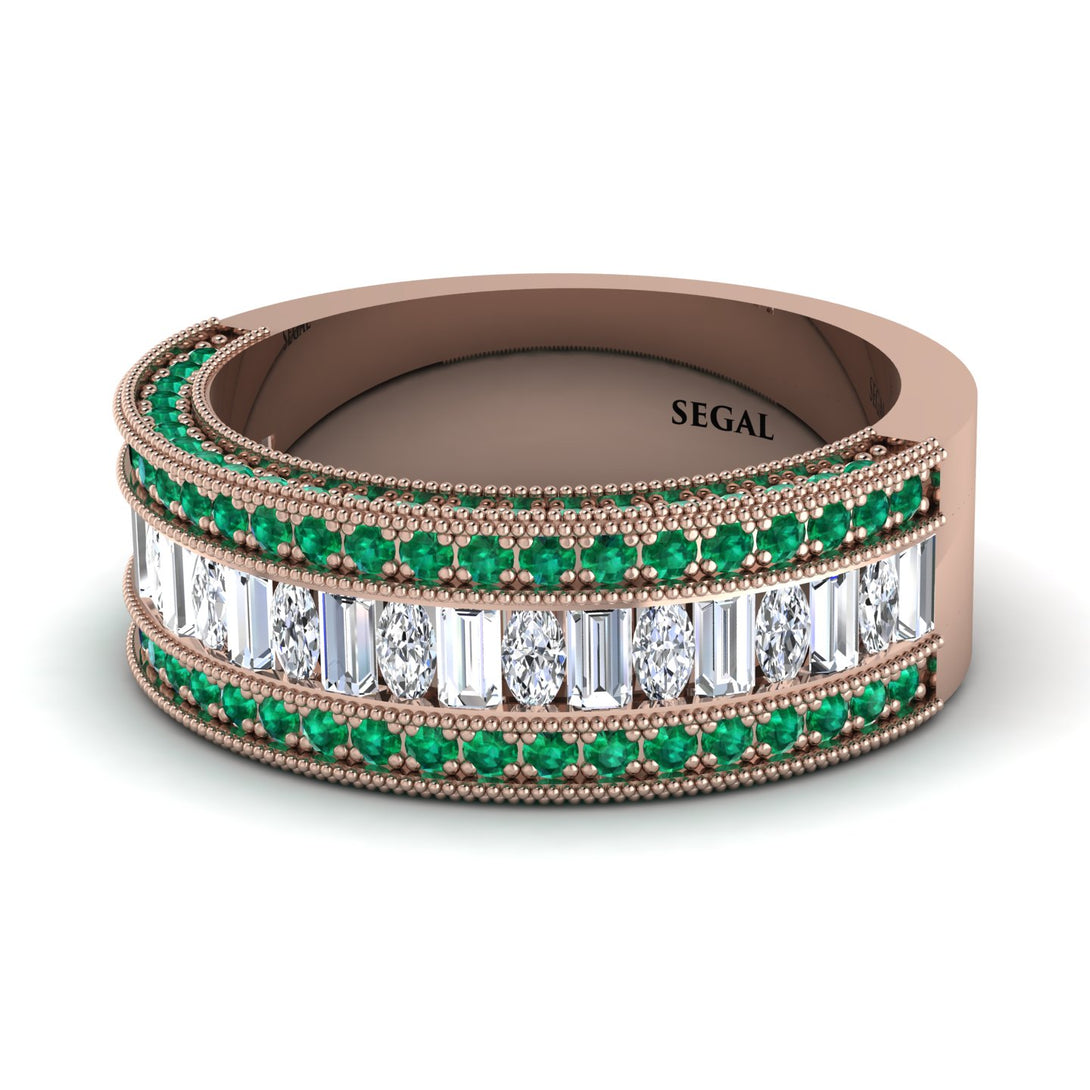 Diamond 14K Gold Pave Wedding Band - Mikayla No. 17