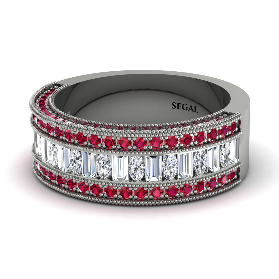 Diamond 14K Gold Pave Wedding Band - Mikayla No. 48