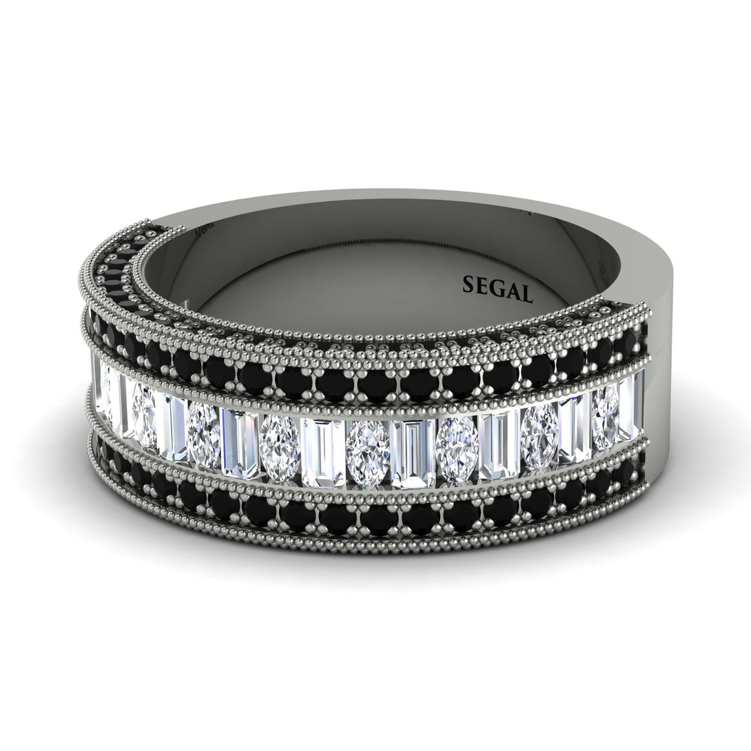 Diamond 14K Gold Pave Wedding Band - Mikayla No. 33