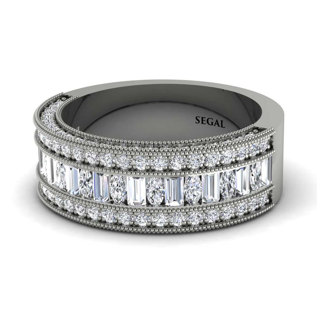 Diamond 14K Gold Pave Wedding Band - Mikayla No. 3