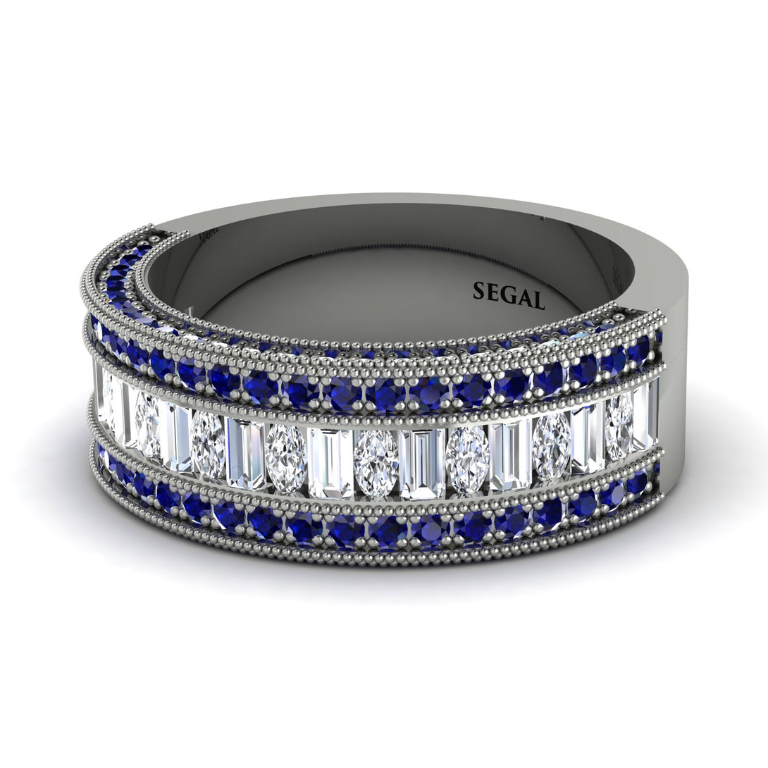 Diamond 14K Gold Pave Wedding Band - Mikayla No. 63