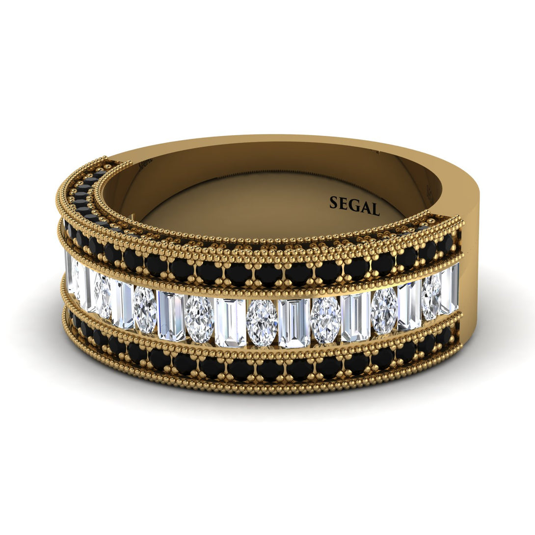 Diamond 14K Gold Pave Wedding Band - Mikayla No. 31