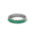 Emerald 14K Gold Eternity Wedding Ring - Alani No. 6