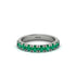 Emerald 14K Gold Eternity Wedding Ring - Alani No. 6 image 3