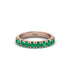 Emerald 14K Gold Eternity Wedding Ring - Alani No. 5